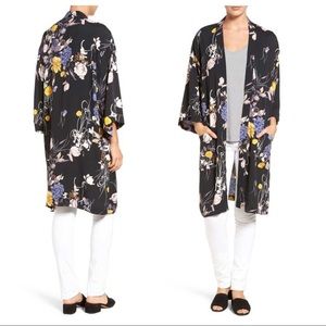 Chelsea28 Floral Open Kimono